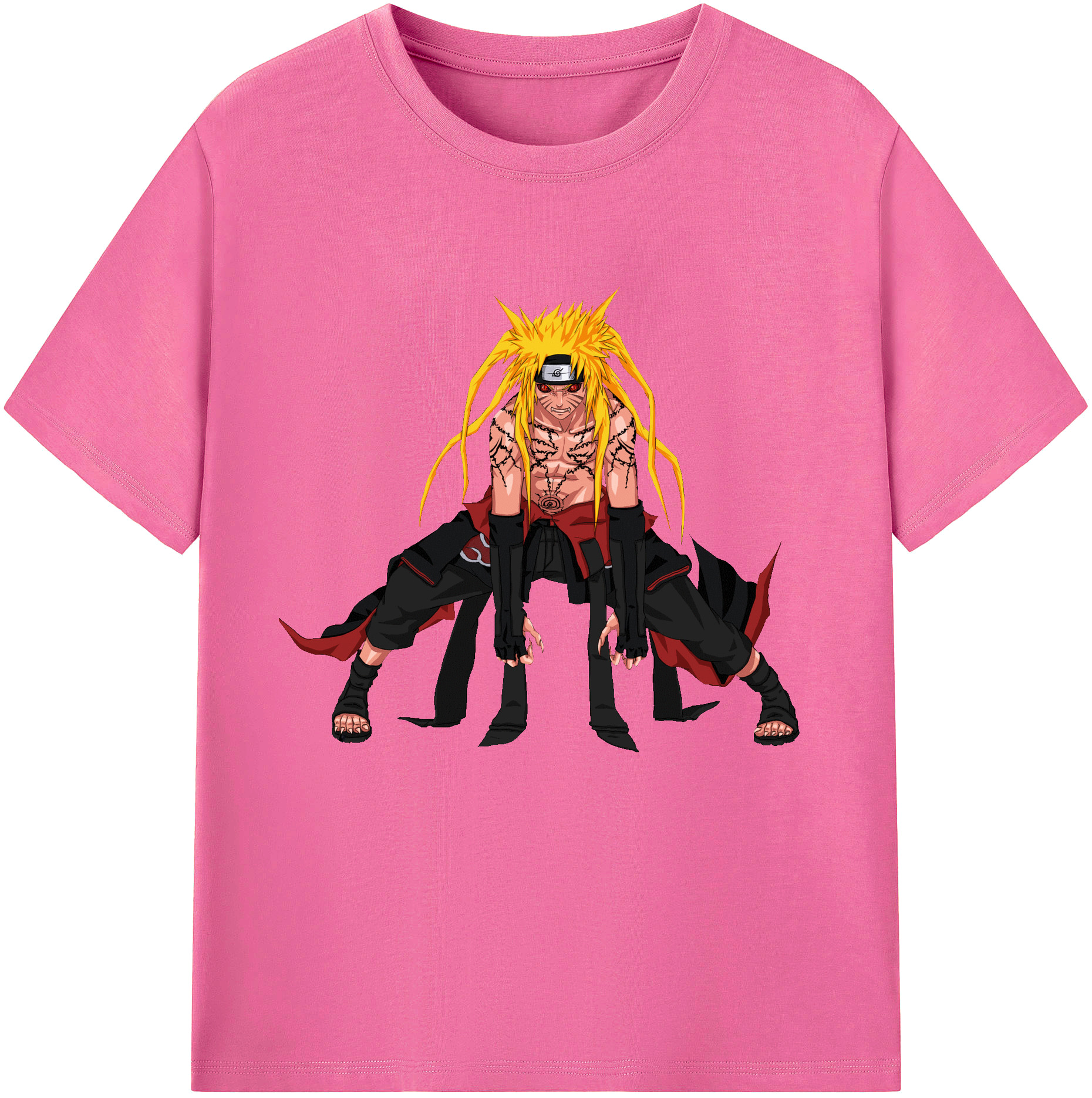 （画像用） NARUTO -ナルト- うずまき ナルト Uzumaki Naruto レディースカジュアルプリントTシャツ（綿100％）